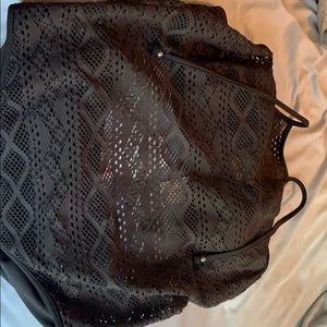 Soma black crochet swim suit